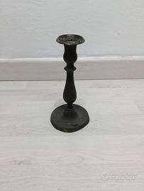 Candelabro vintage in peltro