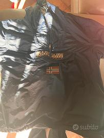 Giaccone napapijri blu scuro con tascone