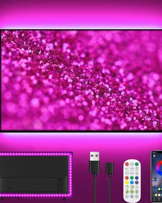 Luci LED TV Ylatoial 4M RGB App e Telecomando