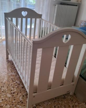 lettino in legno materasso incluso