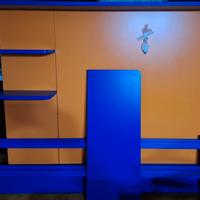 mobile letto singolo artigianale 