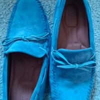Dan John Avion Mocassini Suede Blu Taglia 43 New