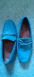 Dan John Avion Mocassini Suede Blu Taglia 43 New