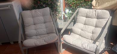 poltrone da giardino con tavolino 