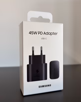 NUOVO Samsung Originale Alimentatore 45W TypeC