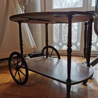 Carrello portavivande vintage in legno Milano