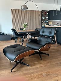 Poltrona E. Lounge Chair PREMIUM in Pelle