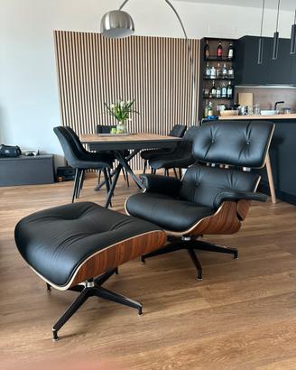 Poltrona E. Lounge Chair PREMIUM in Pelle