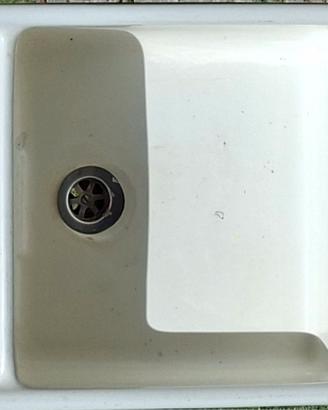 Grande lavello vintage per cucina ceramica bianca