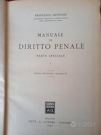 F. Antolisei
Manuale di diritto penale - parte 1