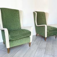 Coppia di poltrone bicolor - 1950