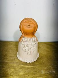 Scultura Siciliana Vintage in Terracotta e ceramic