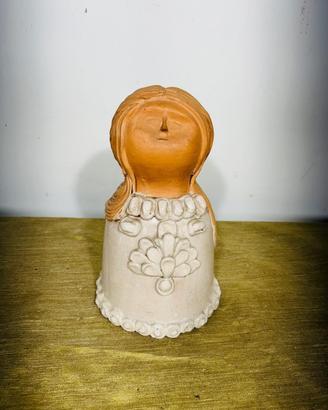 Scultura Siciliana Vintage in Terracotta e ceramic