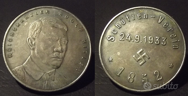 Moneta tedesca Schutzen Verein 1933 Wehrmacht WW2