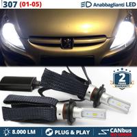 Kit Full LED H7 per Peugeot 307 Luci CANbus 8000LM