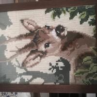 quadro ricamato a mano 