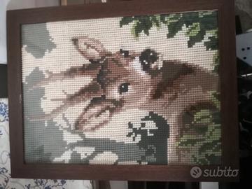 quadro ricamato a mano 