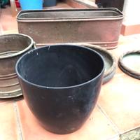 Vaso per piante e arredo int.+Vintage Rame Ottone