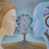 Disegno originale a matita e pastelli a olio