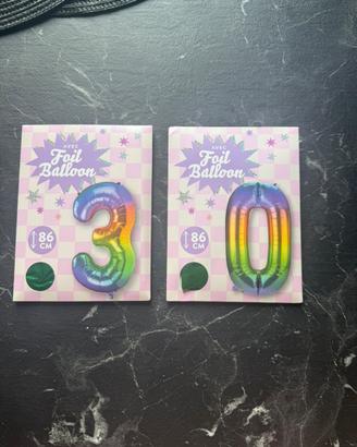 Palloncini foil numero 30