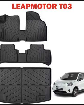 TOYOTA YARIS VERSO Tappeti per Auto con Posteriore Intero, Set Completo