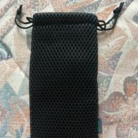 Borsa a rete nera drawstring Charmast