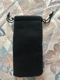 Borsa a rete nera drawstring Charmast