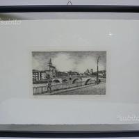 Acqueforti Verona Ponte Pietra Stampe d'Arte L'Ipp