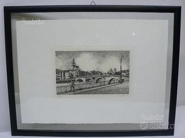 Acqueforti Verona Ponte Pietra Stampe d'Arte L'Ipp