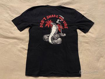 Quiksilver t-shirt nera uomo tagia Media