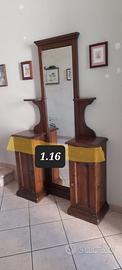 Mobile ingresso legno con specchio
