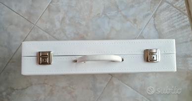valigetta bianca similpelle