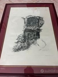 Renzo vespignani acquaforte quadro