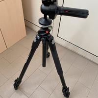 Treppiedi Manfrotto 190XPROB + testa grip 322RC2