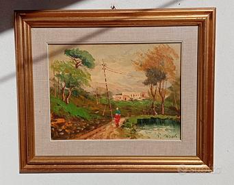 2 Dipinti olio su tela con firma Casale 