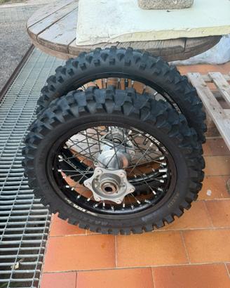 Ruote basse cerchi 17-14 come nuove ktm sx 85 2023