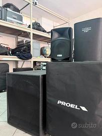 Impianto Audio FBT Jmaxx 112a + Proel S18a