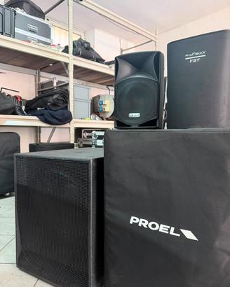Impianto Audio FBT Jmaxx 112a + Proel S18a