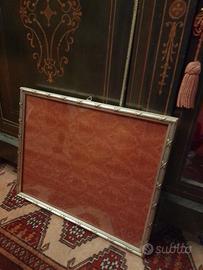 cornice grande argento Mecca vintage nastro acroce