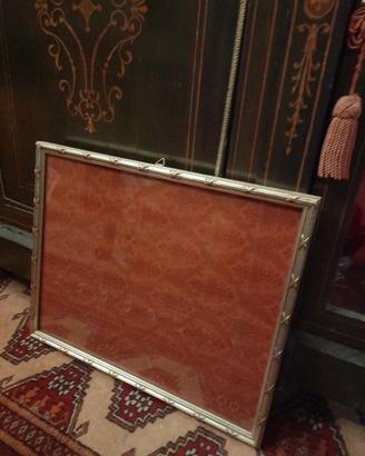 cornice grande argento Mecca vintage nastro acroce