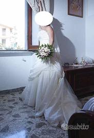 Abito da sposa pulito completo