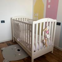 Lettino sponde in legno