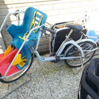 bicicletta a marce con seggiolino integrato 