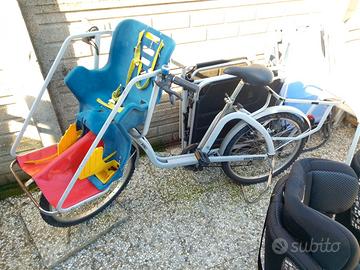 bicicletta a marce con seggiolino integrato 