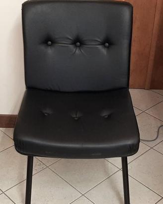 SEDIA FISSA COLORE NERO DIREZIONALE OPERATIVA