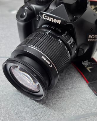 Canon  1100d con obiettivo 18-55