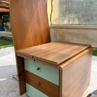 Scrivania + cassettiera + libreria scaffale