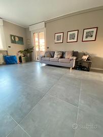 3 locali + serivizi arredato-cantina e box