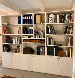 2 Librerie in legno bianco