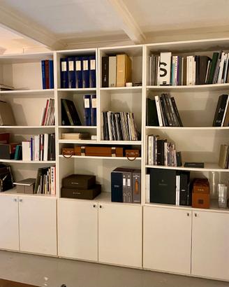 2 Librerie in legno bianco